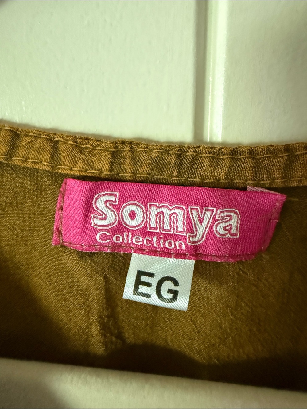 Vintage Somya Brown Embroidered Floral Tunic with Colorful Accents Y2K - Picture 3 of 12